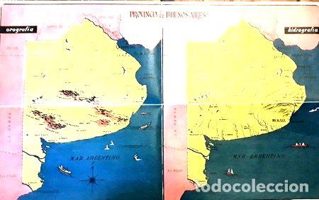 Mapas contempor&aacute;neos: antiguo mapa entelado provincia de buenos aires fisico rios