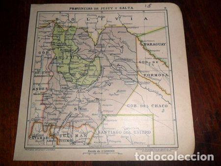 Mapas contempor&aacute;neos: antiguo mapa plano 1918 c rossi mboroli jujuy salta