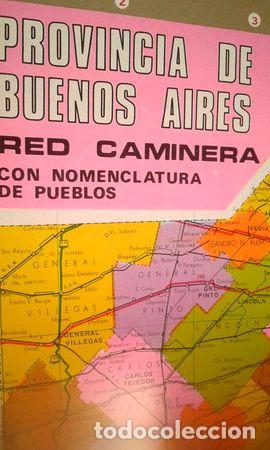 Mappe contemporanee: antiguo mapa provincia de buenos aires red caminera