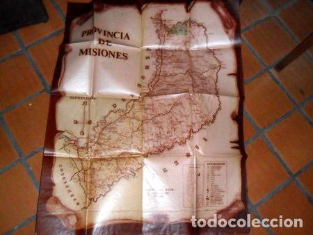 Mappe contemporanee: mapa plano provincia misiones posadas plastificado