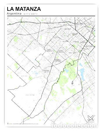 Mapas contempor&aacute;neos: mapa partido de la matanza 80cmx61cm - Foto 1