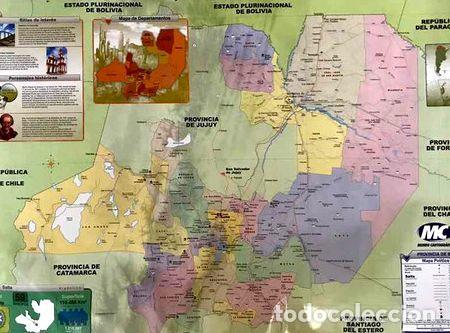 Mappe contemporanee: mapa salta cordoba misiones doble faz fp laminado 72x102