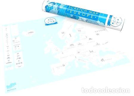 Mappe contemporanee: scratch map mapa de viajes raspadita europa original
