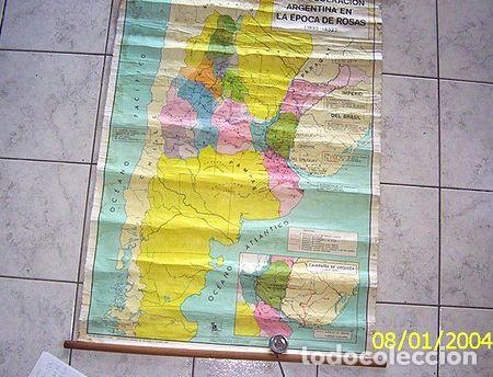 Mappe contemporanee: mapa antiguo vintage confederacion epoca rosas