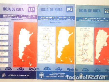 Mapas contempor&acirc;neos: hoja de ruta n117193253 automovil club argentino