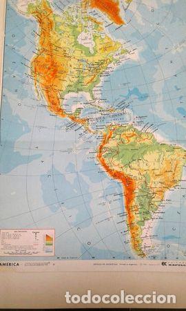 Mapas contempor&acirc;neos: antiguo mapa de america 46 x31 cm colormapa