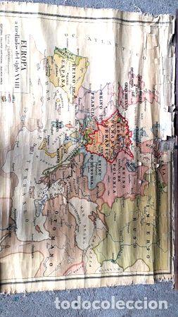 Mapas contempor&aacute;neos: mapa antiguo europa mediados siglo xviii