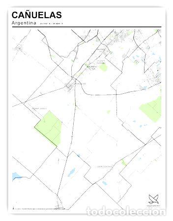 Mapas contempor&aacute;neos: mapa partido de canuelas 80cmx61cm