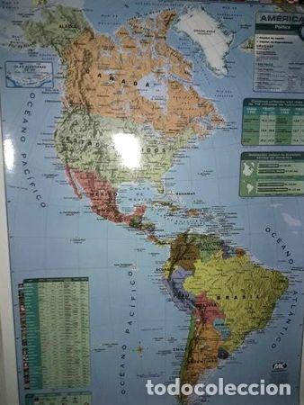 Mapas contempor&acirc;neos: mapa mural del continente americano