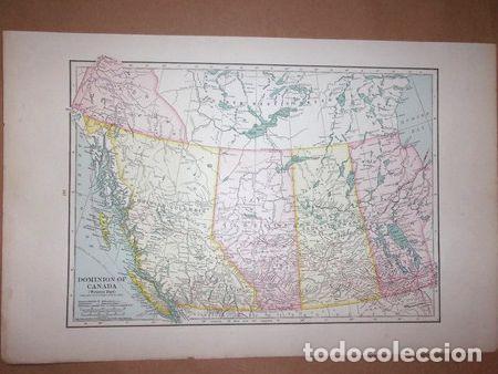 Mapas contempor&aacute;neos: mapa canada publicado en londres en 1930 - Foto 1
