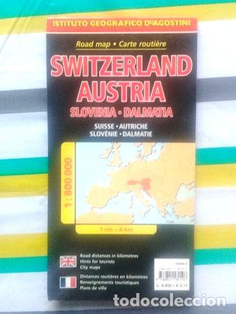 Mapas contempor&aacute;neos: mapa desplegable suiza austria eslovenia dalmacia mb dep18