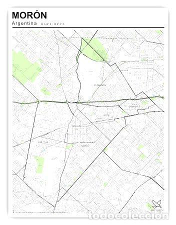 Mapas contempor&aacute;neos: mapa partido de moron 80cmx61cm