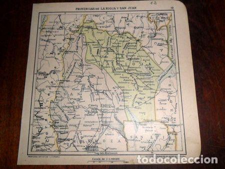 Mapas contempor&aacute;neos: antiguo mapa plano 1918 c rossi mboroli la rioja san juan