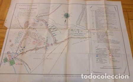 Mapas contempor&aacute;neos: plano topografico de la batalla de maypu 5 de abril de 1818