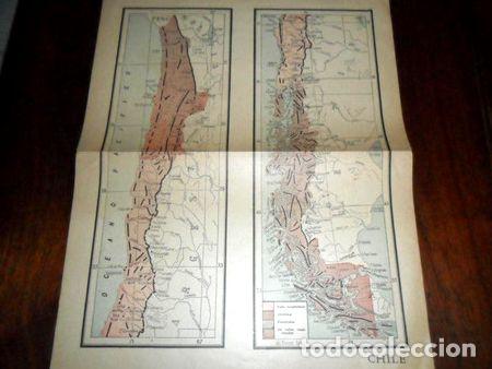 Mapas contempor&aacute;neos: antiguo mapa plano chile chileno dibujo floreal rossi