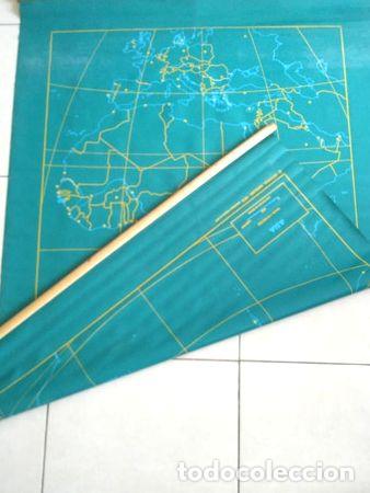 Mappe contemporanee: mapa mural pizarra reversible africa asia