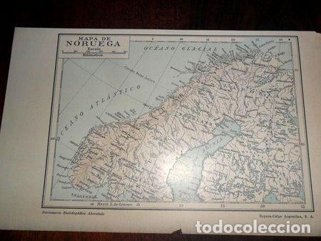 Mappe contemporanee: antigua mapa plano noruega norrland laponia oslo skien bodo