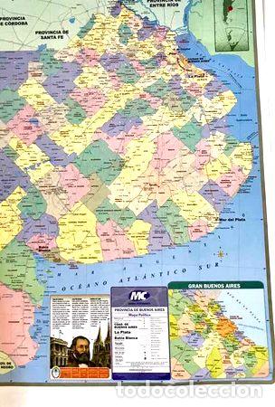 Mappe contemporanee: mapa provincia bs as laminado varillado doble faz fp 70x100