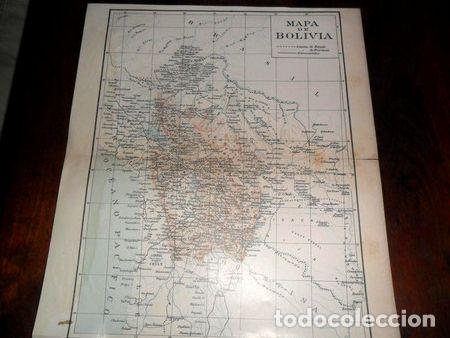 Mappe contemporanee: antigua mapa plano bolivia cochabamba paz lago titicaca