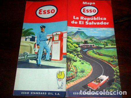 Mappe contemporanee: mapa plano esso standard oil republica de el salvador