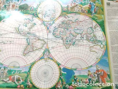 Mapas contempor&acirc;neos: poster planisferio