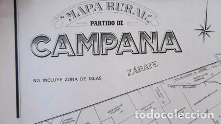 Mapas contempor&acirc;neos: mapa rural partido de campana