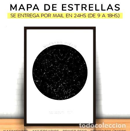 Mapas contempor&acirc;neos: mapa estelar personalizado bn aniversarios cumpleanos