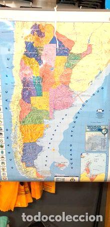 Mapas contempor&acirc;neos: mapa mural laminado plastificado argentina 65 x 95 politico