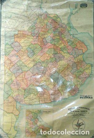 Mapas contempor&acirc;neos: antiguo mapa provincia buenos aires anilinas colibr 1936