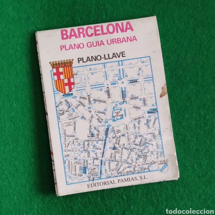 Mapas contempor&aacute;neos: Plano Gu&iacute;a Urbana Barcelona - Plano llave - Ed. Pamias 1996 mapa