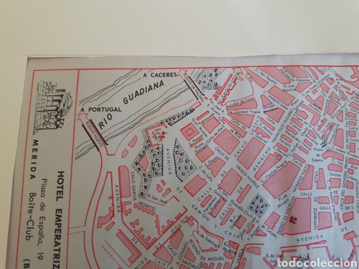 Mapas contempor&aacute;neos: Mapa plano vintage Badajoz - Foto 3