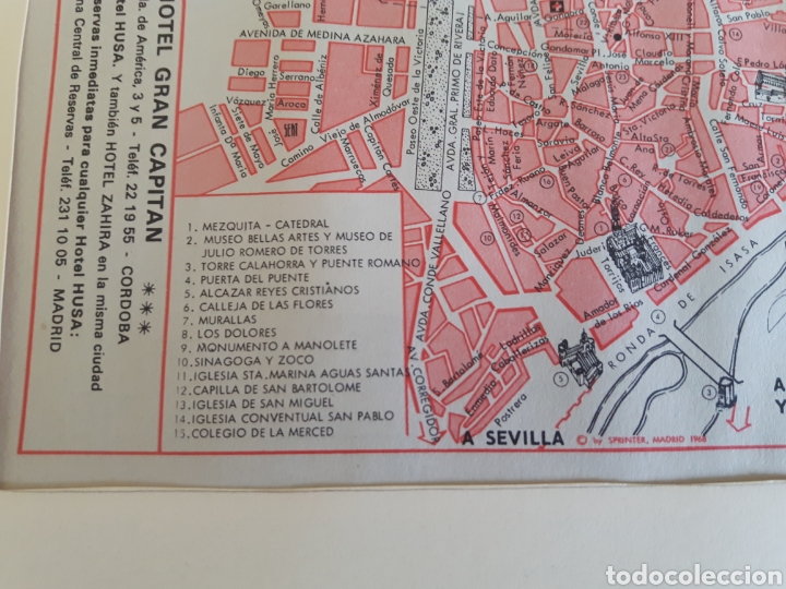 Mapas contempor&aacute;neos: Mapa plano vintage de Cordoba - Foto 2