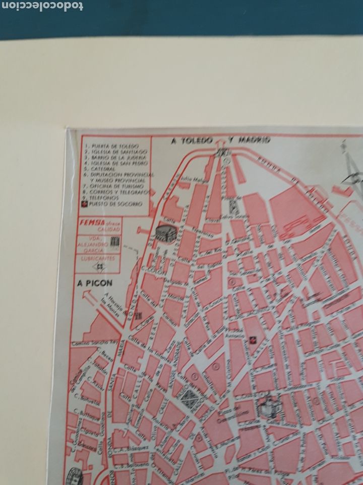 Mapas contempor&aacute;neos: Mapa plano vintage de Ciudad Real - Foto 3