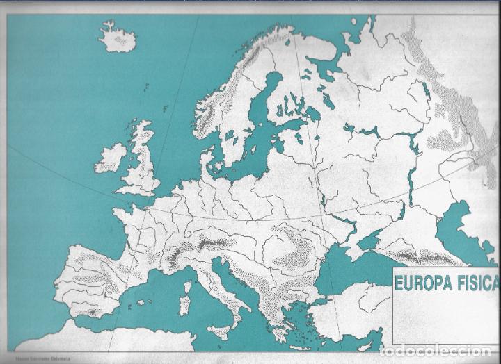 Mapas contempor&aacute;neos: MAPAS MUDOS ESCOLARES - SALVATELLA - EUROPA FISICA