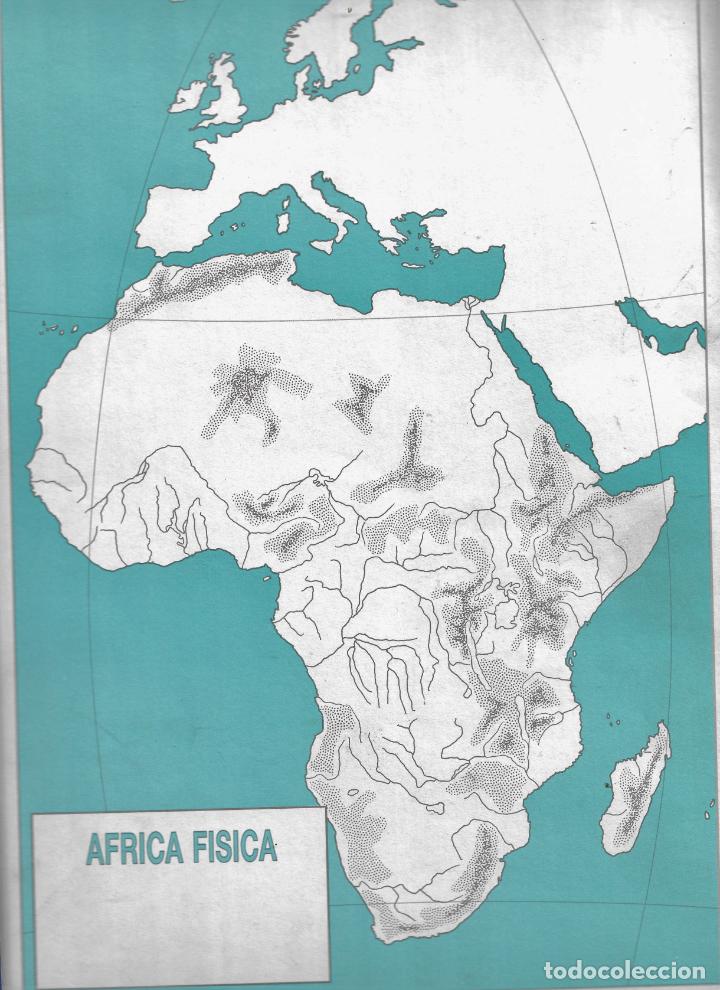 Mapas contempor&aacute;neos: MAPAS MUDOS ESCOLARES - SALVATELLA - AFRICA FISICA