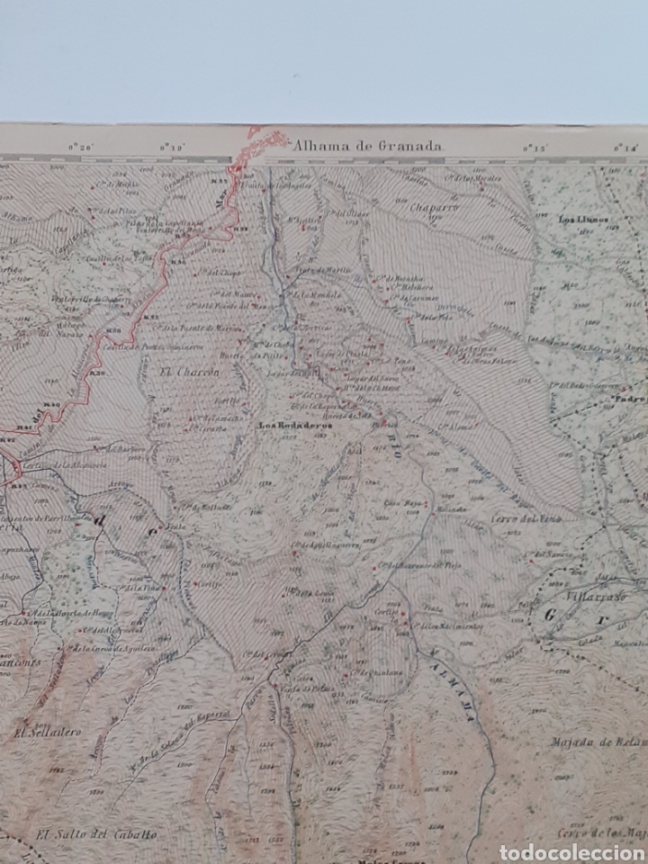 Zeitgen&ouml;ssische Karten: Plano de zona de Alhama de Granada. Instituto Geografico y Catastral n&deg; 60453. 40 x 60 cm.