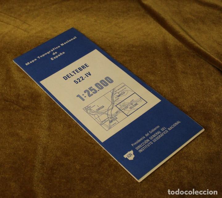 Mappe contemporanee: Mapa topogr&aacute;fico nacional de Espa&ntilde;a, Deltebre 522-IV, Escala 1:25.000,1985