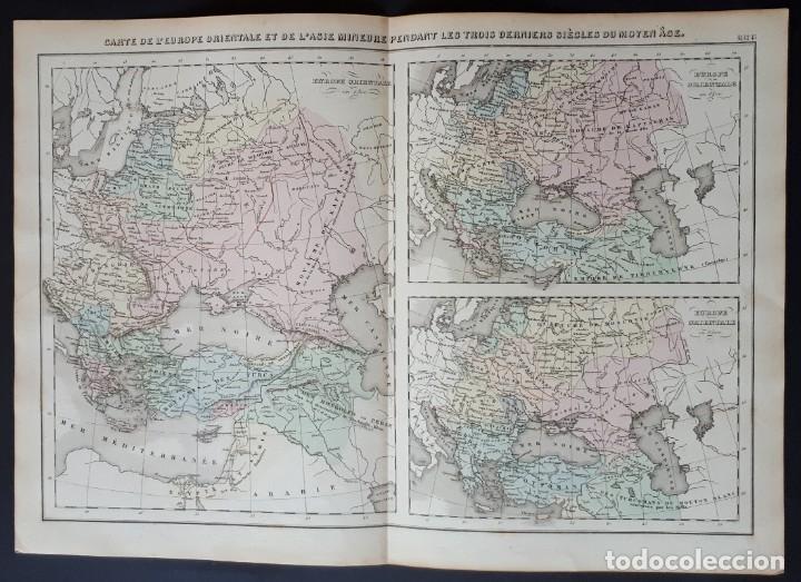 Mapas contempor&acirc;neos: MAPA- CARTE DE L'EUROPE ORIENTALE ET L'ASIE MINEURE PENDANT LES TROIS DERNIERS SI&Egrave;CLES... 1883