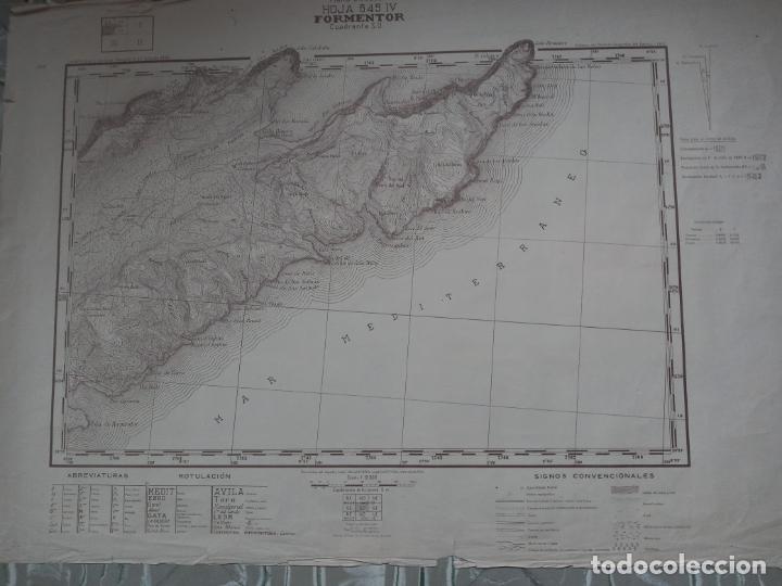 Mapas contempor&aacute;neos: Mapa del Servicio geogr&aacute;fico de ej&eacute;rcito - Formentor - 1945 - Foto 1