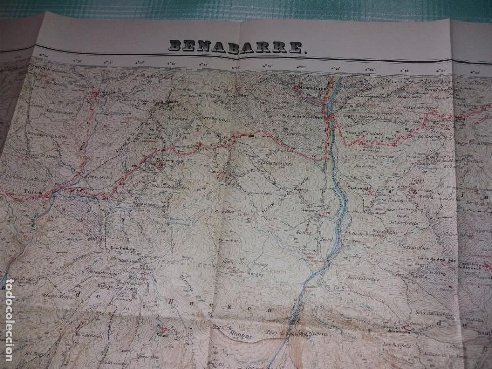 Mapas contempor&aacute;neos: MAPA DE BENABARRE (HUESCA), DIRECCION GENERAL DEL INSTITUTO GEOGRAFICO Y CATASTRAL, 2&ordf; EDIC. 1950