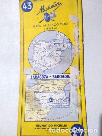 Mappe contemporanee: antiguo mapa de zaragoza barcelona michelin