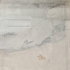 Mapas contemporáneos: MAPA COSTERO. GARRAF. DE LA PALOMERA AL RIO LLOBREGAT. BARCELONA. 1889/1906.