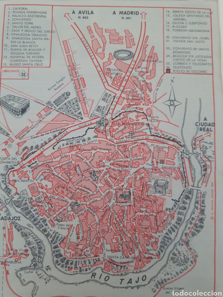 Mapas contempor&aacute;neos: Mapa plano vintage Toledo - Foto 2