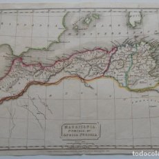 Mapas contemporáneos: ANTIGUO MAPA / MAURITANIA, NUMIDIA ET AFRICA PROPRIA - PUBLISED BY LONGMAN, HURST, REES, ORME, .... Lote 265947713