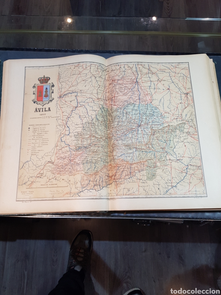 Mapas contempor&aacute;neos: Antiguo plano de &Aacute;vila 1903 medidas 37 x 51