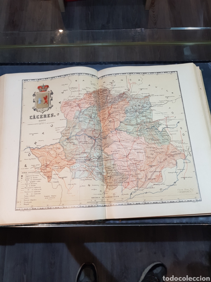 Mapas contempor&aacute;neos: Antiguo plano de C&aacute;ceres a&ntilde;o 1901 medidas 37 x 51
