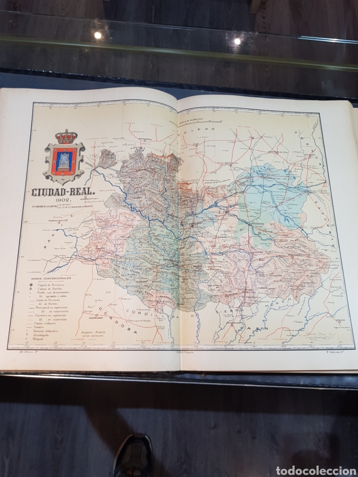 Mapas contempor&aacute;neos: Antiguo plano de Ciudad Real a&ntilde;o 1902 medidas 37 x 51