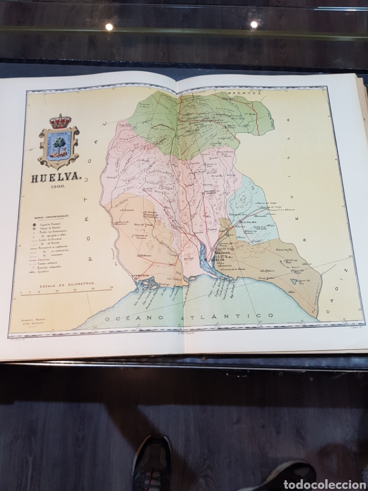 Mapas contempor&aacute;neos: Antiguo plano de Huelva a&ntilde;o 1900 medidas 37 x 51