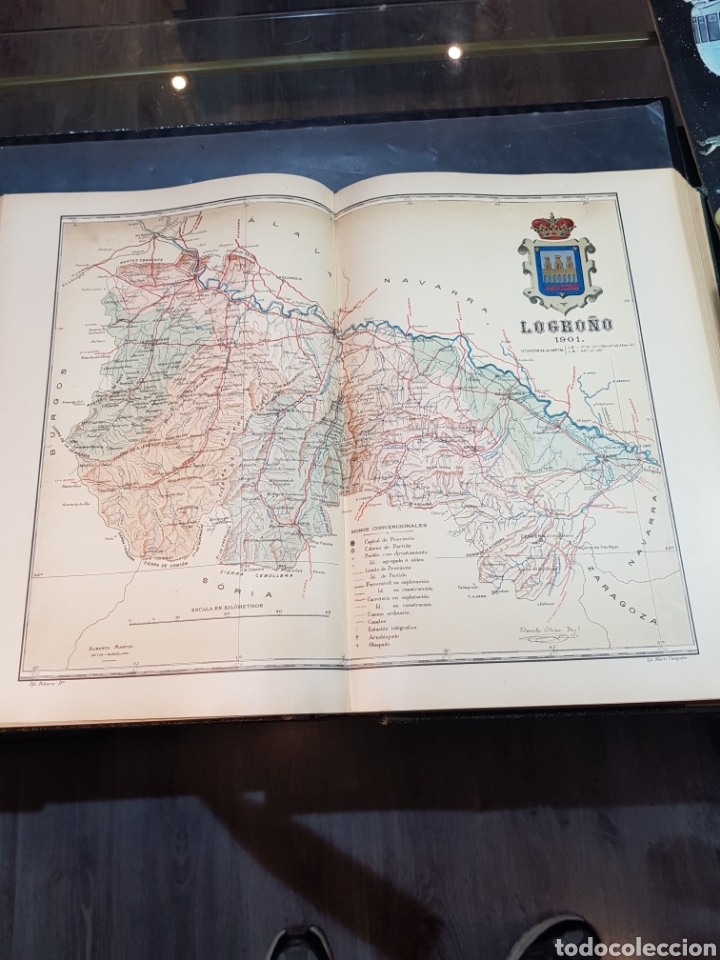Mapas contempor&aacute;neos: Antiguo plano Logro&ntilde;o a&ntilde;o 1901 medidas 37 x 51