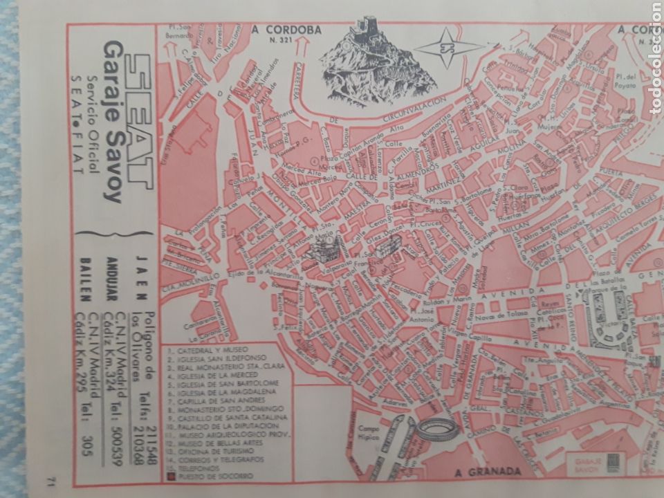 Mapas contempor&aacute;neos: Mapa plano Jaen - Foto 3